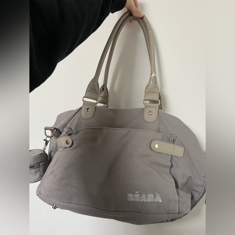 Kids | Beaba Stockholm Diaper Bag - Grey/Silver | USED ***